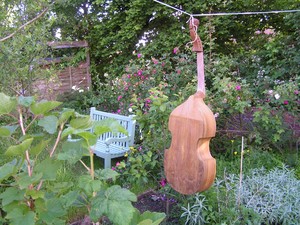 Varnish drying on a rare sunny day.